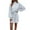 White, variant on Dxzfnsa Women 2025 Spring Puff Long Sleeve Crewneck Smocked Maxi Dress Empire Waist Tiered A-line Swing Flowy Long Dress(Pink,S-3XL)
