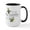White/Black Inside, variant on CafePress - Bee Happy Large Mug - 15 oz Ceramic Large White Novelty Mug