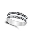 thumbnail image 4 of Double Braid Halo Knot Ring .925 Sterling Silver Band Jewelry Female Male Unisex Size 9, 4 of 4