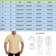 thumbnail image 2 of Clothing Henley T Shirts for Men Short Sleeve Button Henley T-Shirts Men Summer Solid Stand Collar Casual Loose Shirt Top Casual Basic Tops, 2 of 6