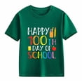 thumbnail image 7 of Shadoumai Kids 100 Days of School Shirt for Boys Girls Funny 100th Day of School Toddler Short Sleeve Shirts 3-9T, 7 of 7