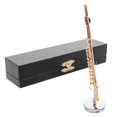 thumbnail image 1 of Miniature Flute Instrument Model Fake Flute Ornament Mini Instrument Decoration for Dollhouse, 1 of 9