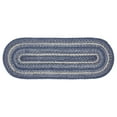 thumbnail image 2 of VHC Brands Farmhouse Great Falls Blue Table Runner, Blue White, Jute Blend, Rectangle, 13x36 Inches, 2 of 11