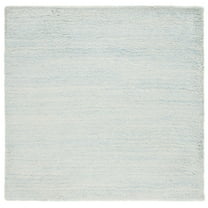 SAFAVIEH Casablanca Eugene Solid Area Rug, Light Blue, 6' x 6' Square