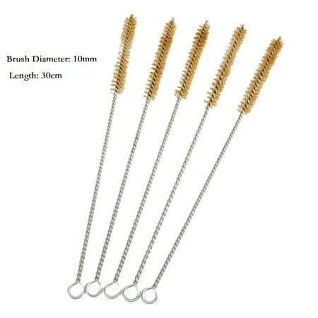 

5pcs10-30mm Stainless Steel Cylinder Wire Tube Pipe Cleaning Brush Thread
