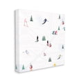 thumbnail image 3 of Stupell Industries Skiing Slopes Winter Snow Scene Landscape Painting Gallery Wrapped Canvas Print Wall Art, 3 of 5