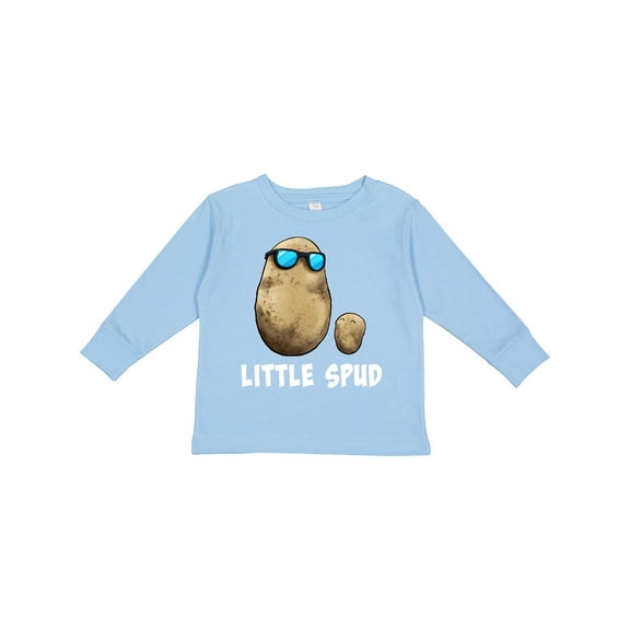 Inktastic Little Spud Potato Father and Child Boys or Girls Long Sleeve Toddler T-Shirt