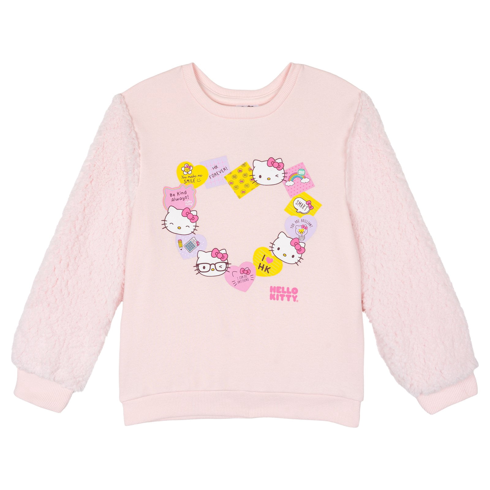 Hello Kitty Toddler Girls' Fleece Sweatshirt and Leggings Set Pink Plum