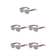 thumbnail image 3 of Youkk Natural Wooden Fashion Lightweight Frame Protection Fashionable Colorful Lens Options silver 5Set, 3 of 6