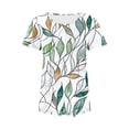 thumbnail image 5 of Plus Size Tops Womens Oversized Blouses Round Neck Short Sleeve Floral Printed Tops Loose Summer Flowy Shirts, 5 of 5