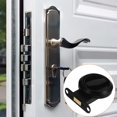thumbnail image 1 of Mobutofu Indoor Concealed Sliding Door Lock with Black Pull Ring for Home Privacy Use, 1 of 7