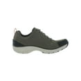 thumbnail image 3 of Unstructured by Clarks Womens Wave Go Leather Sneakers Green 5.5 Medium (B,M), 3 of 3