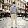 thumbnail image 5 of Evdexr Cargo Sweatpants Mens Baggy Drawstring Pants with Multiple Pockets Winter Fall Casual Work Joggers Wide Leg Straight Breathable Trousers 3XL, 5 of 8