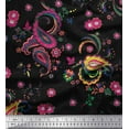 thumbnail image 1 of Soimoi Cotton Duck Fabric Floral & Paisley Printed Craft Fabric by the Yard 42 Inch Wide, 1 of 1