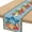 no281, variant on Red Rosh Hashanah Table Runner Decorations for Jewish New Year