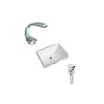 thumbnail image 1 of DROP Bath and Kitchen DR091122 Undermount Bathroom Sink Set, 1 of 6