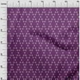 thumbnail image 3 of oneOone Viscose Jersey Purple Fabric Argyle Quilting Supplies Print Sewing Fabric By The Yard 60 Inch Wide, 3 of 4