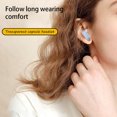 thumbnail image 4 of Seitruly Auriculares compatibles con Bluetooth Auriculares de alta definición Auriculares táctiles Auriculares de música transparentes Auriculares Cables de audio/vídeo Blanco, 4 of 6