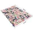 thumbnail image 4 of Boston Terrier Dog with Flower Blanket,Comfortable Soft Lamb Wool Throw Blanket,All Season,Warm Lightweight Blankets for Sofa Bed Couch Living Room Chair,40"x50", 4 of 4