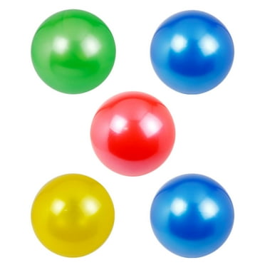 OUNONA Bouncy Balls Pack of 5 Shimmer Playground Balls Bulk Fun Bouncy Party Favors Outdoor Games for Kids ( )