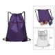 thumbnail image 4 of Bolsa impermeable con cordón para gimnasio, con cremallera exterior, para playa y gimnasio Púrpura, 4 of 9