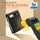 thumbnail image 5 of Billetera RUNBOX, delgada, de piel, para billetes, con bloqueo RFID, para hombre, 5 of 7