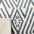 thumbnail image 6 of SAFAVIEH Micro-Loop Lynwood Geometric Aztec Area Rug, Blue/Ivory, 5' x 5' Round, 6 of 7