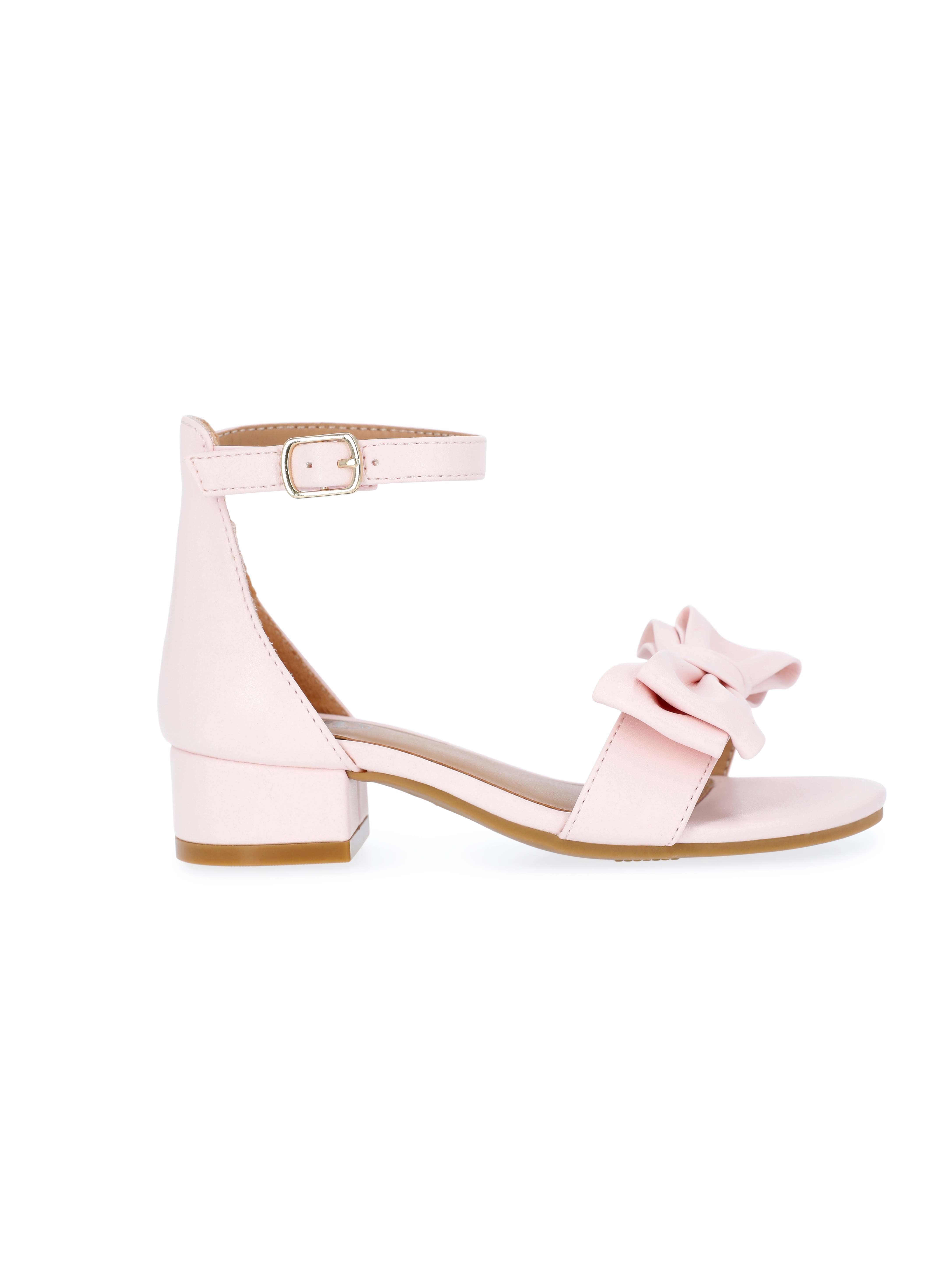 Wonder Nation Toddler, Little, and Big Girls Bow Heeled Sandals