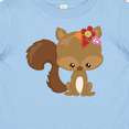 thumbnail image 4 of Inktastic Cute Squirrel, Squirrel With Flowers, Fluffy Tail Boys or Girls Baby T-Shirt, 4 of 5