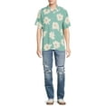 thumbnail image 2 of No Boundaries Men's and Big Men's Rayon Shirt with Short Sleeves, 2 of 5