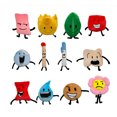 thumbnail image 5 of Juguete de peluche, lindo dibujo animado Mini Bfdi Felpa Flor frondosa Lágrima de fuego Pequeño peluche suave Muñeco de peluche Regalo para niños (goma), 5 of 5