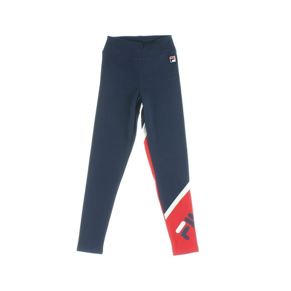 Fila Sofie Legging Girls Active Pants Size M, Color: Navy/Red
