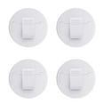 thumbnail image 5 of WRISTBIQUE Round Shower Curtain Clips ABS Plastic 4Pcs 1.97x1.97x1.18in, 5 of 10
