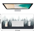 thumbnail image 2 of Extended Large Mouse Pad, XXL Gaming Mousepad 31.5 x 15.7 Inch, Big Computer Keyboard Desk Pad, Waterproof Mouse Mat with Stitched Edges and Non-Slip Base for Office Gaming, Ink Forest, 2 of 6