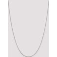 thumbnail image 5 of Sterling Silver Rhodium-Plated .8mm Box Chain (24 X 0.8) Made In Italy qbx015r-24, 5 of 5