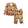 thumbnail image 1 of Balery I Love Fall Most Of All Conjunto de Pijama con Estampado para Mujer, Conjunto de Dos Piezas con Manga Larga, Ropa de Dormir Suave con Bolsillos, Pijamas Cómodos-Large, 1 of 7