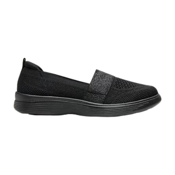 TENIS FLEXI ESTILO 104932 Mujer Slip-On Tejido Casual Gris negro 25.5
