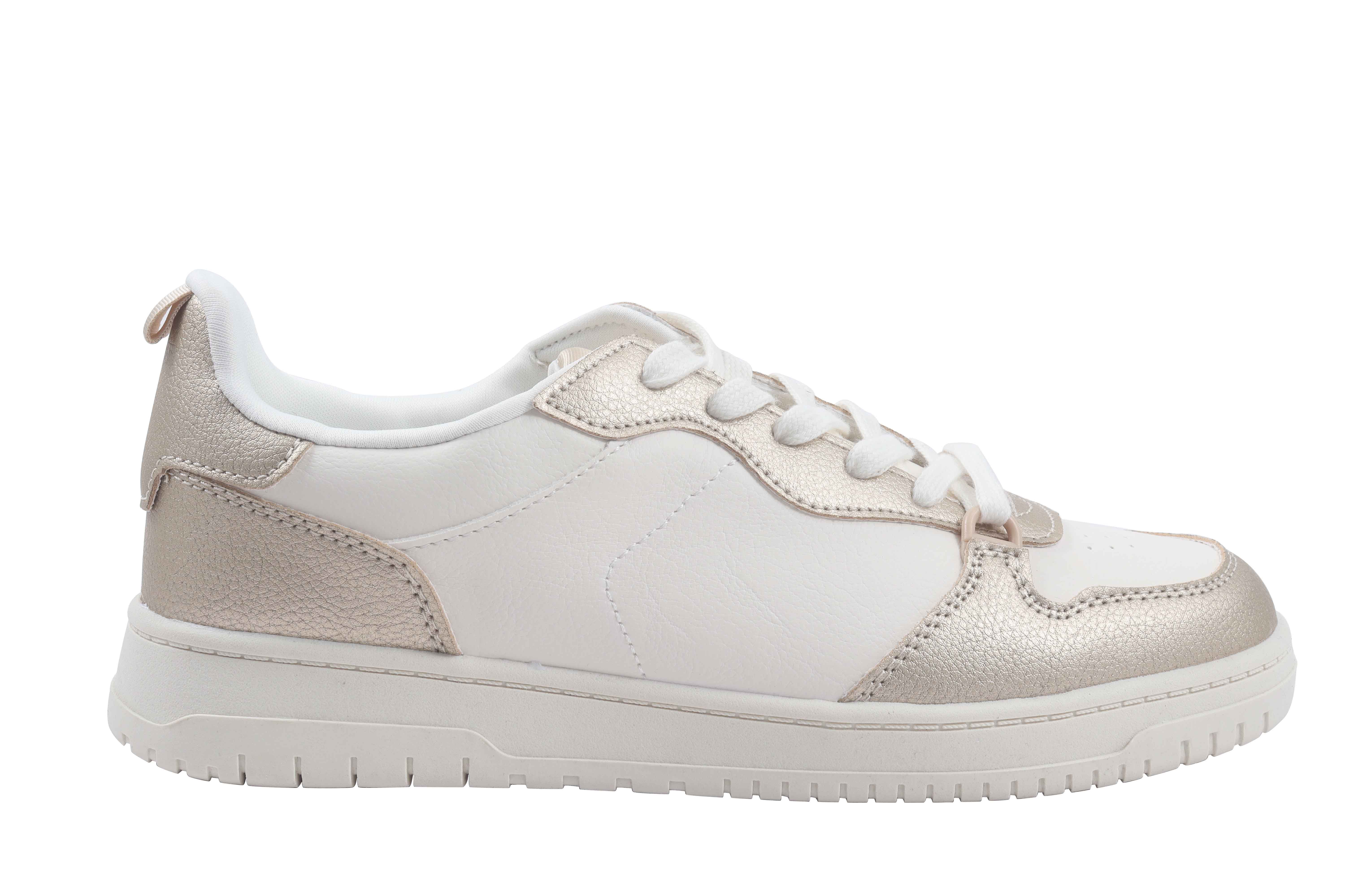 No Boundaries Women's Lace Up Court Sneakers
