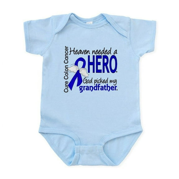 CafePress - Colon Cancer Heavenneededhero1.1 Infant Bodysuit - Baby Light Bodysuit, Size Newborn - 24 Months