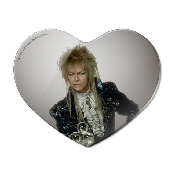 David Bowie As Jareth From The Labyrinth Heart Acrylic Fridge Refrigerator Magnet