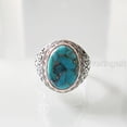 thumbnail image 7 of Blue Copper Turquoise Mans Ring, Natural Copper Turquoise Ring, Silver Jewelry, 925 Silver Ring, Birthday Gift, Heavy Mens Ring, Arabic Design, Ottoman Style Ring, Christmas, Turkey Mens Signet Ring, 7 of 7
