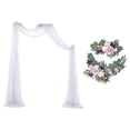 thumbnail image 1 of Flower Swag Wedding Arch Drape Curtain Backdrop Centerpiece Decorative for Wedding Party Ceremony Arbor Decor Sunnimix cortina de arco de boda, 1 of 8