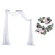 thumbnail image 1 of Flower Swag Wedding Arch Drape Panels Backdrop Centerpiece Home Wedding Table Decoration, 1 of 9