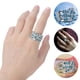thumbnail image 2 of Azul Electroplate Joyería de Plata Mujeres Anillo de Compromiso Anillos de Novia, 2 of 8