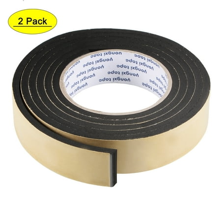 

Uxcell EVA Self Adhesive Sealing Foam Tape for Window Door Insulation 2pcs 1.18”x0.2”x6.56ft