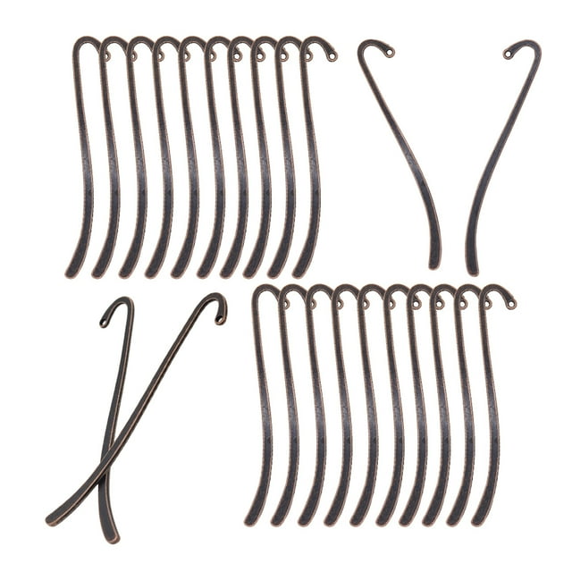 Hook Bookmark Zinc Aleación de la joyería Haciendo el libro Mark Office Decoration Colgantes Casera DIY Artesanía Accesorios Copos 24 Piezas Scienceny HA010512-04