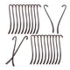 thumbnail image 4 of Bewildely Marcapáginas con gancho de 24 piezas, hallazgos de joyería, fabricación de colgantes coleccionables de oficina, cuentas de recuerdo, Cobre 5piezas, 4 of 6
