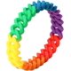 thumbnail image 3 of Pulsera de silicona trenzada arcoíris - Accesorio para eventos y festivales del Orgullo Gay LGBT - Pulsera de la amistad para hombres o mujeres, 3 of 5