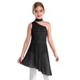 thumbnail image 1 of Yartina Justaucorps-Robe de Danse Ballet pour Filles Enfants Tenue de Danse Lyrique Sans Manches Performance sur Scène Noir 16, 1 of 5