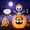 Skeleton, variant on Joyfy 5 ft Halloween Inflatable Animated Cat on Pumpkin,Halloween Outdoor Decoration with LED Lights,Blow Up Decoration for Yard & Lawn,Party